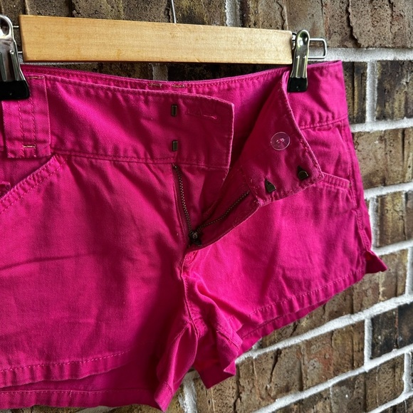 Express Pink High Waist Shorts - Picture 4 of 7